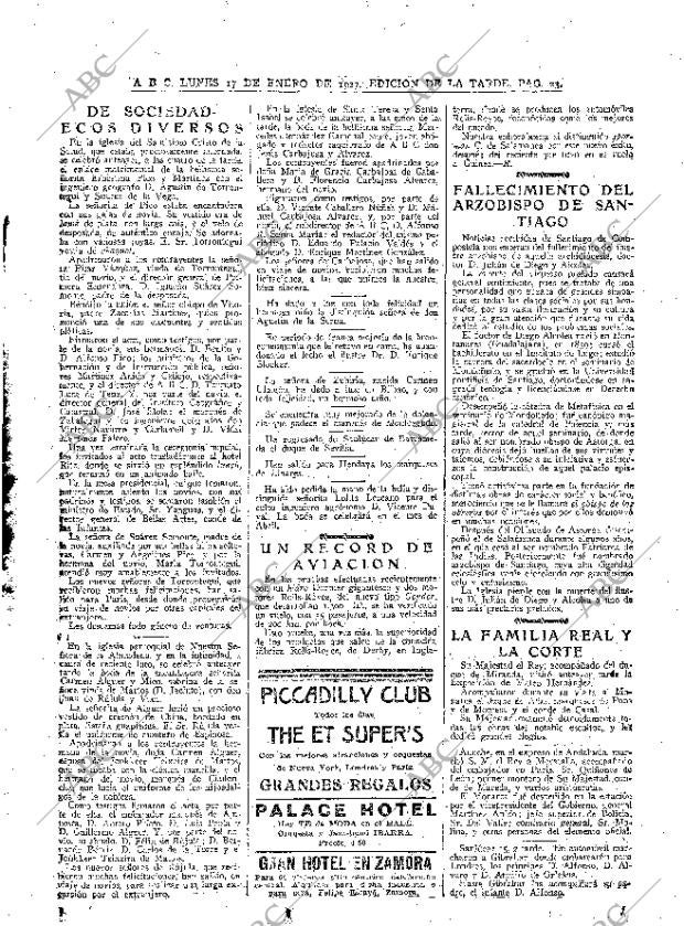 ABC MADRID 17-01-1927 página 23