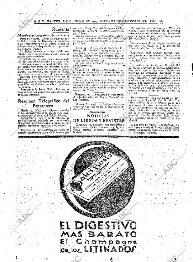 ABC MADRID 17-01-1927 página 26