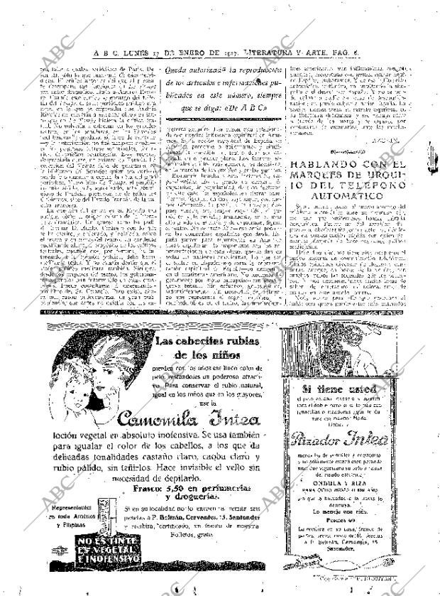 ABC MADRID 17-01-1927 página 6