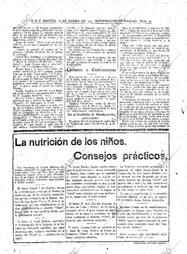 ABC MADRID 18-01-1927 página 20