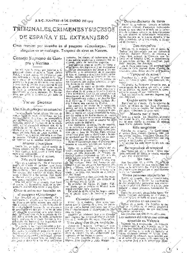 ABC MADRID 18-01-1927 página 23