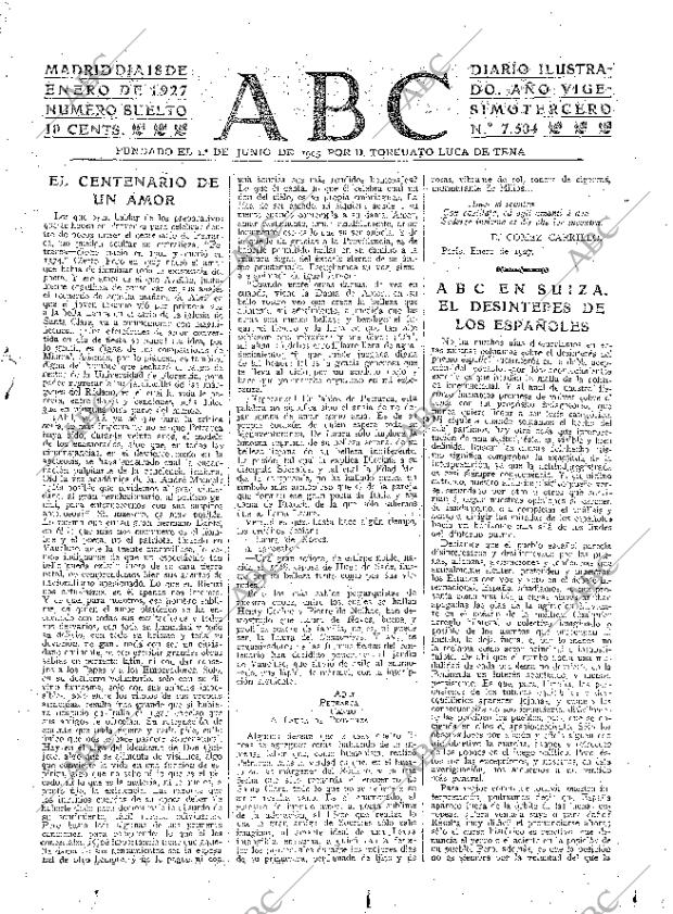 ABC MADRID 18-01-1927 página 3