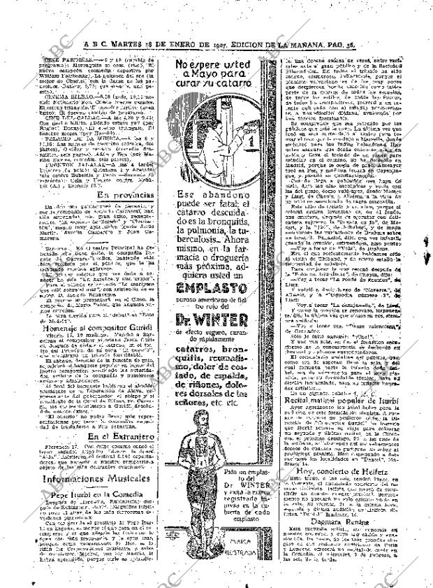 ABC MADRID 18-01-1927 página 36