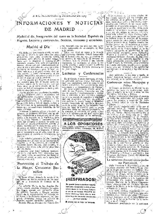 ABC MADRID 19-01-1927 página 15