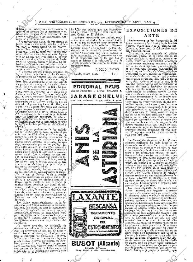 ABC MADRID 19-01-1927 página 9