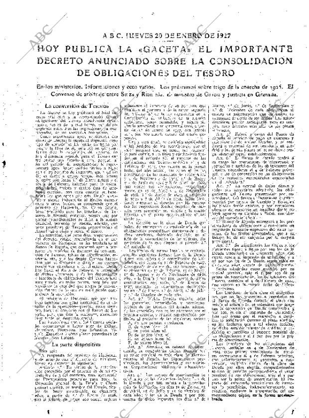 ABC MADRID 20-01-1927 página 15