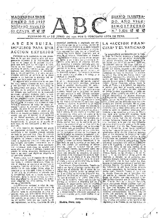 ABC MADRID 20-01-1927 página 3