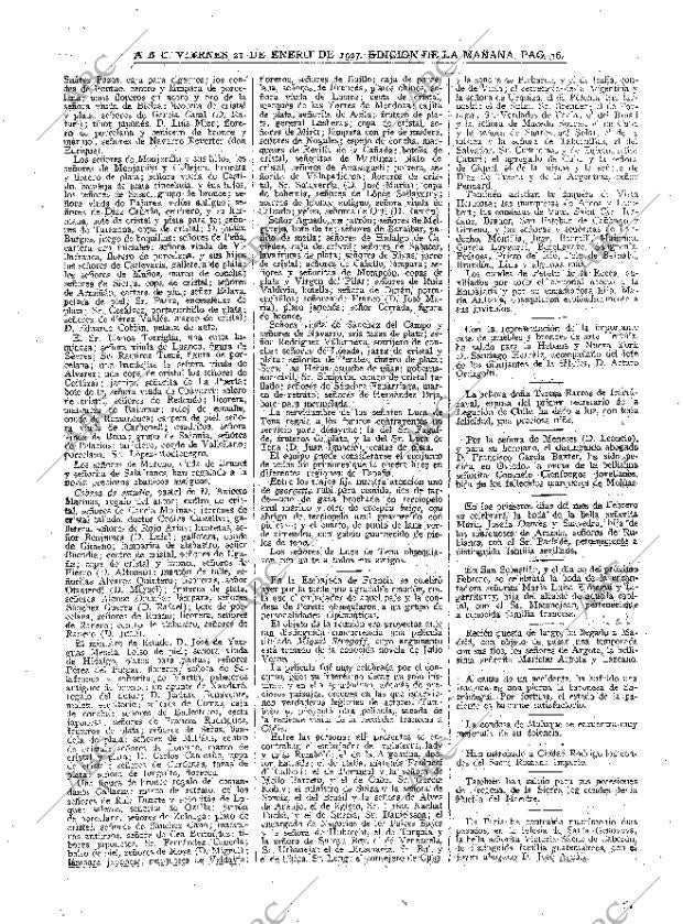 ABC MADRID 21-01-1927 página 16