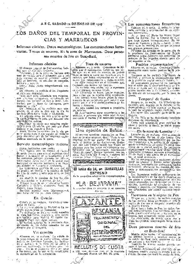 ABC MADRID 22-01-1927 página 21