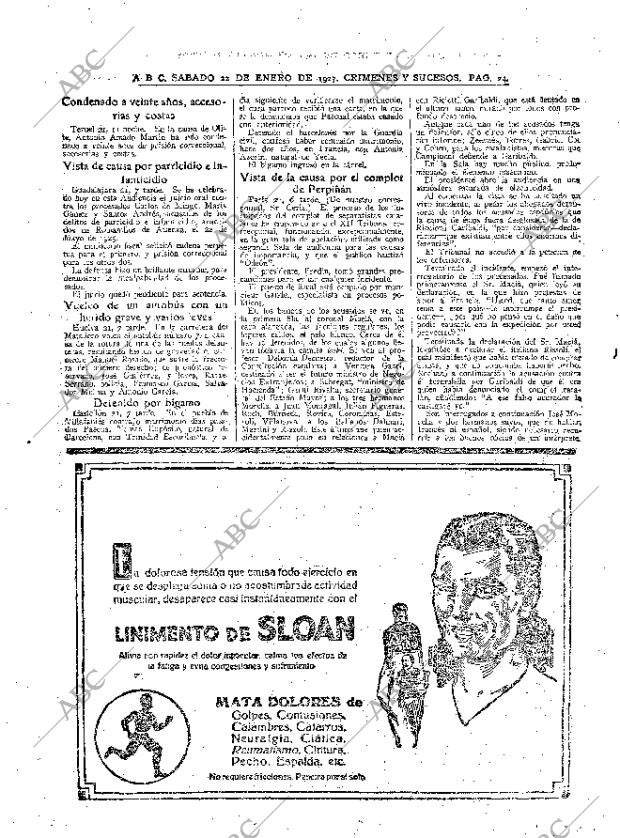 ABC MADRID 22-01-1927 página 24