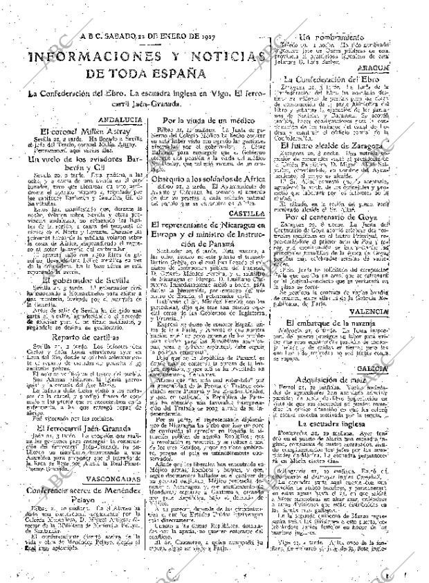 ABC MADRID 22-01-1927 página 27