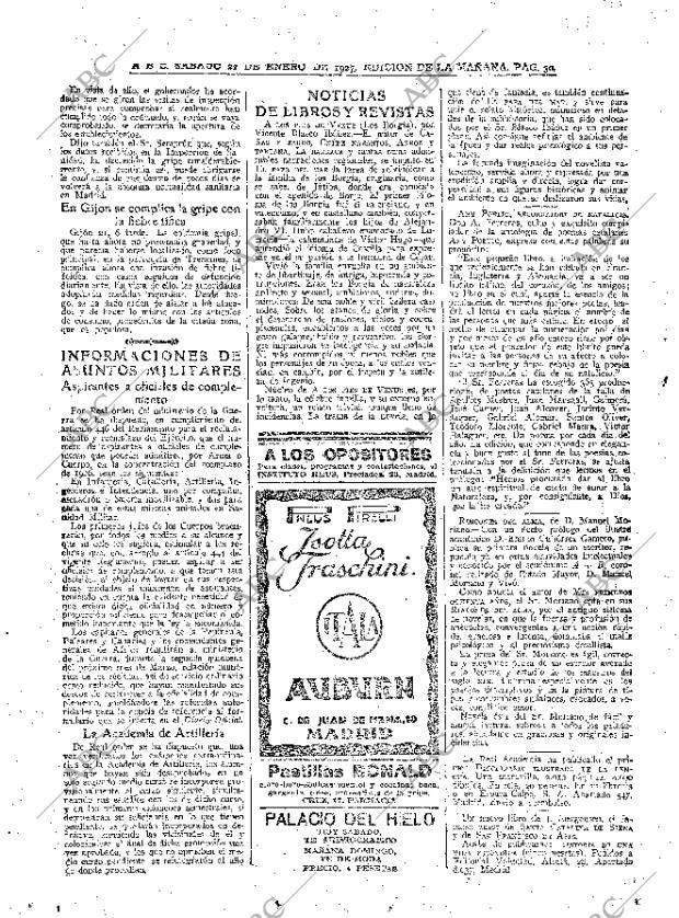 ABC MADRID 22-01-1927 página 30