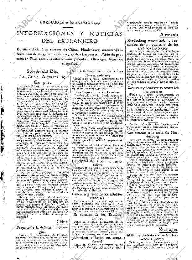 ABC MADRID 22-01-1927 página 31