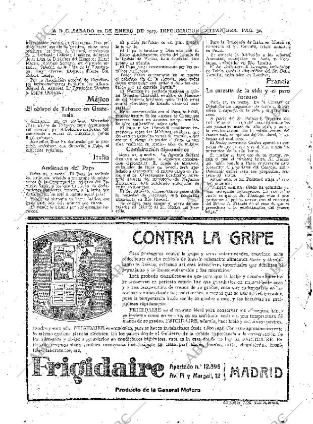 ABC MADRID 22-01-1927 página 32