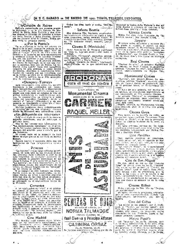 ABC MADRID 22-01-1927 página 36