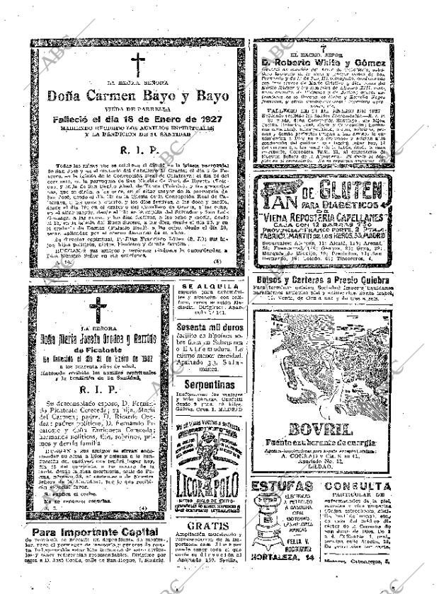 ABC MADRID 22-01-1927 página 41