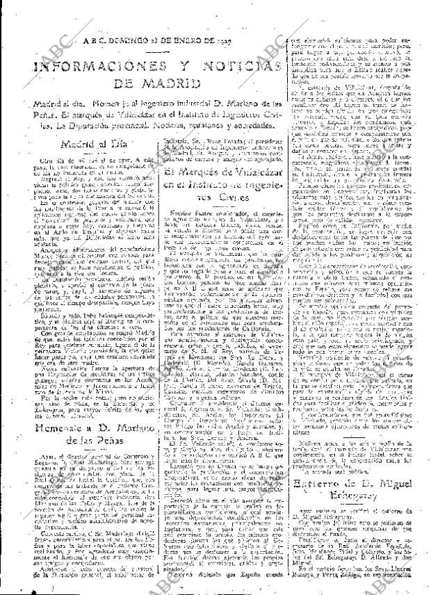 ABC MADRID 23-01-1927 página 13