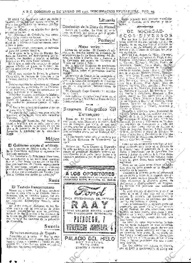 ABC MADRID 23-01-1927 página 23