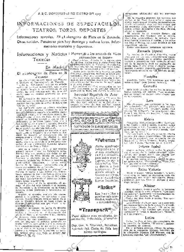 ABC MADRID 23-01-1927 página 27