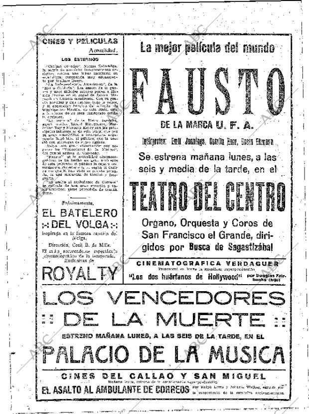 ABC MADRID 30-01-1927 página 38