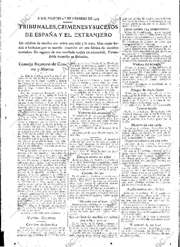 ABC MADRID 01-02-1927 página 27