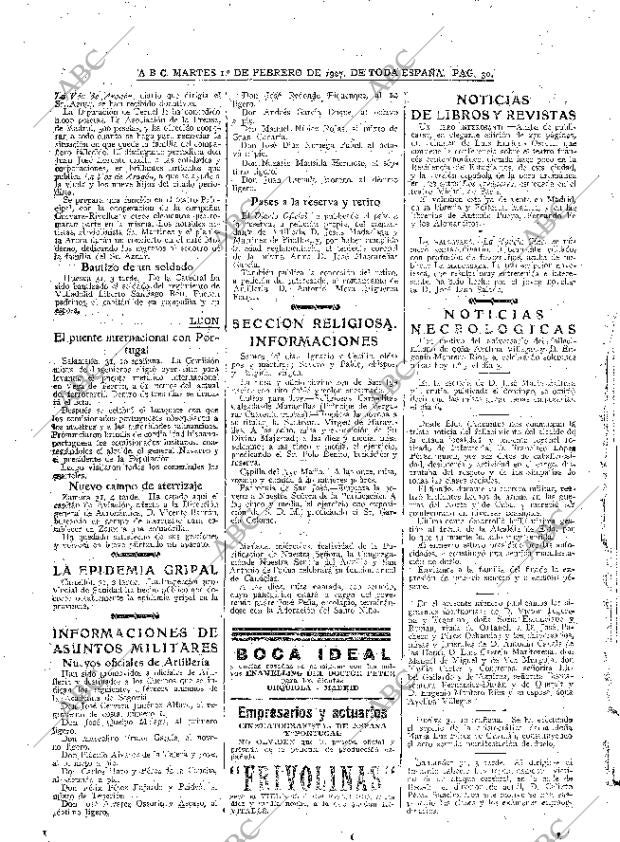 ABC MADRID 01-02-1927 página 30