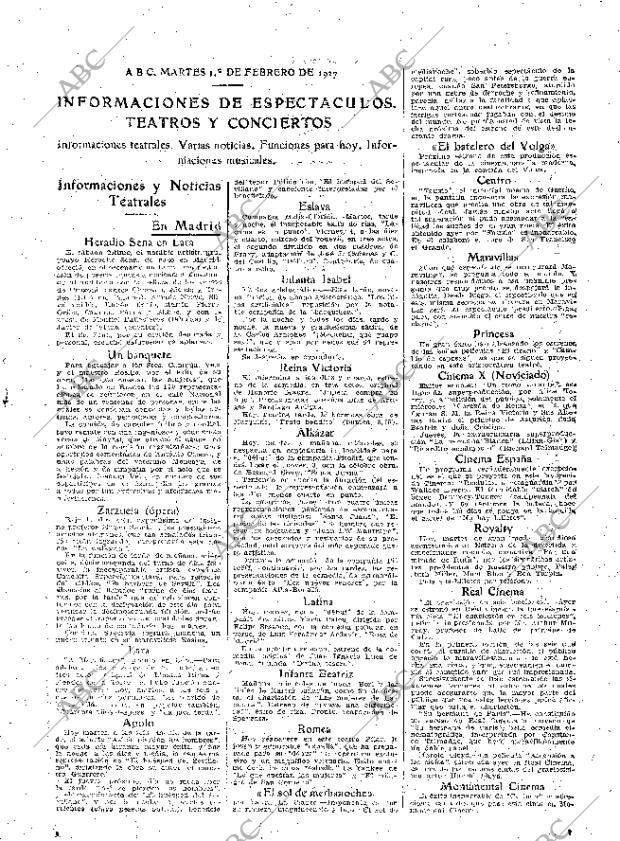 ABC MADRID 01-02-1927 página 33