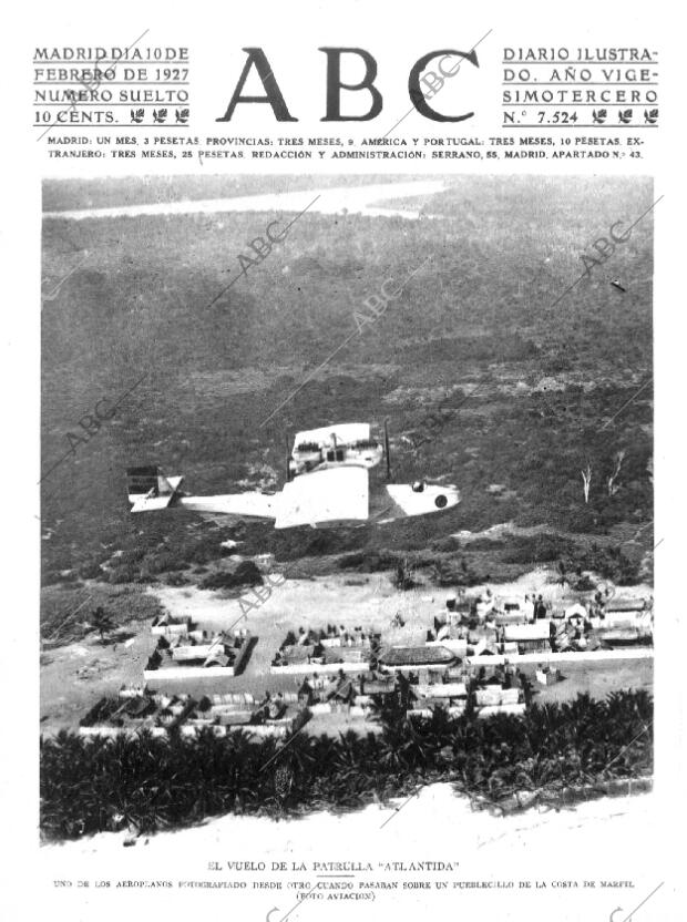 ABC MADRID 10-02-1927 página 1