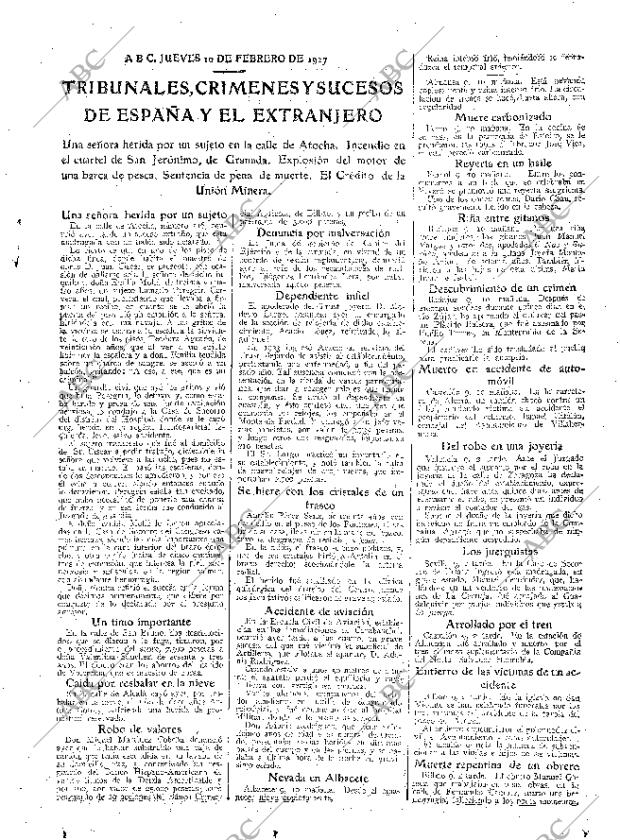 ABC MADRID 10-02-1927 página 23
