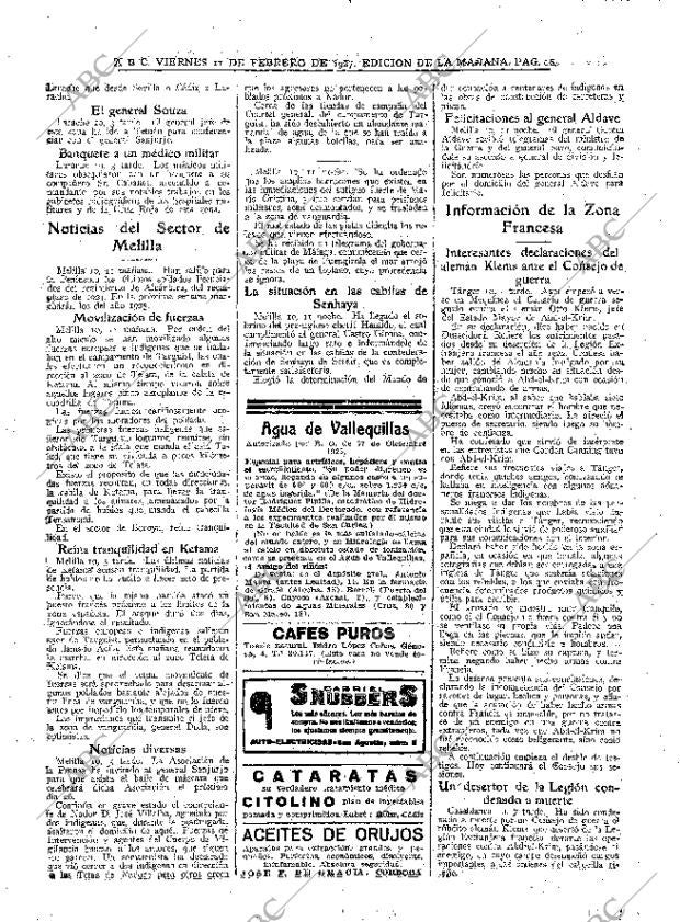 ABC MADRID 11-02-1927 página 16