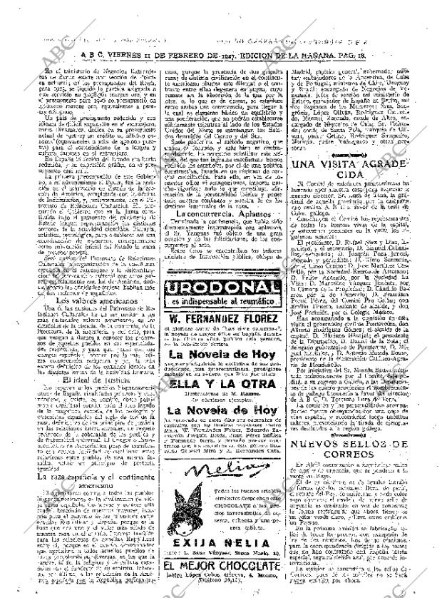 ABC MADRID 11-02-1927 página 18