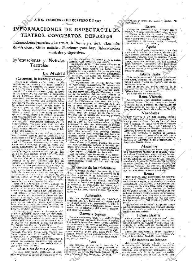 ABC MADRID 11-02-1927 página 30