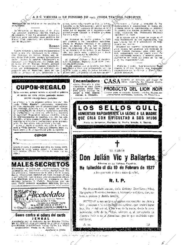 ABC MADRID 11-02-1927 página 33