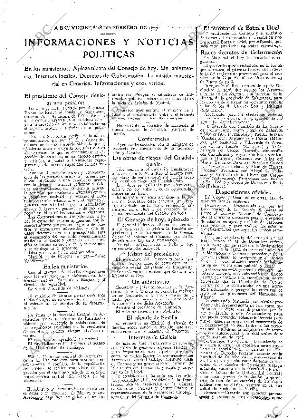 ABC MADRID 18-02-1927 página 13