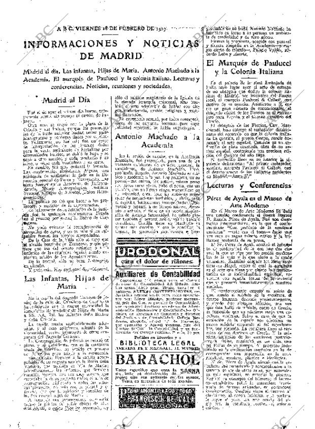 ABC MADRID 18-02-1927 página 15