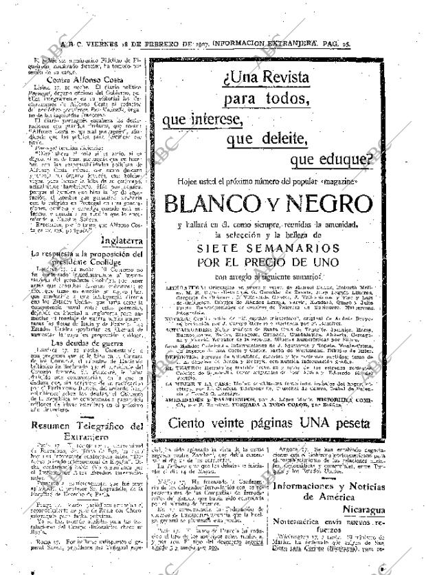 ABC MADRID 18-02-1927 página 25