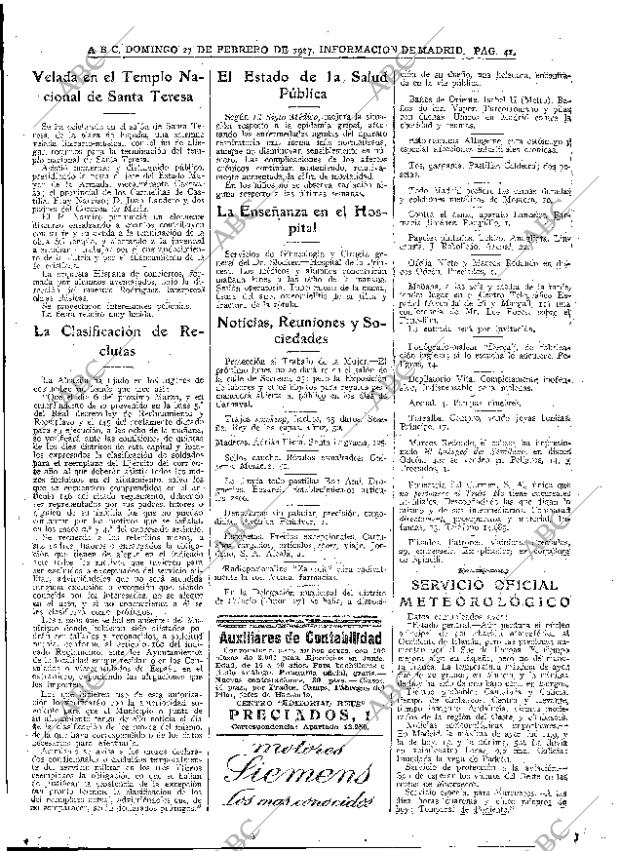 ABC MADRID 27-02-1927 página 41