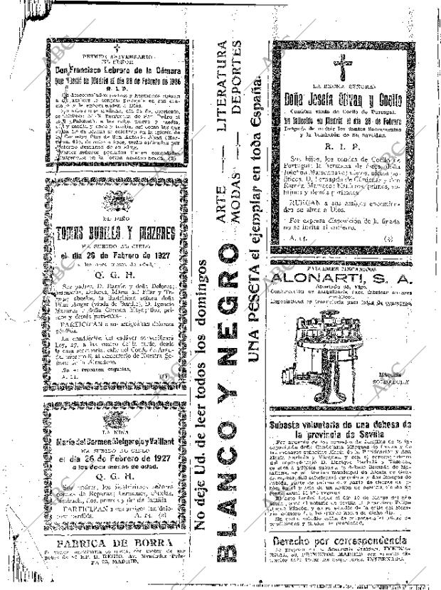 ABC MADRID 27-02-1927 página 62