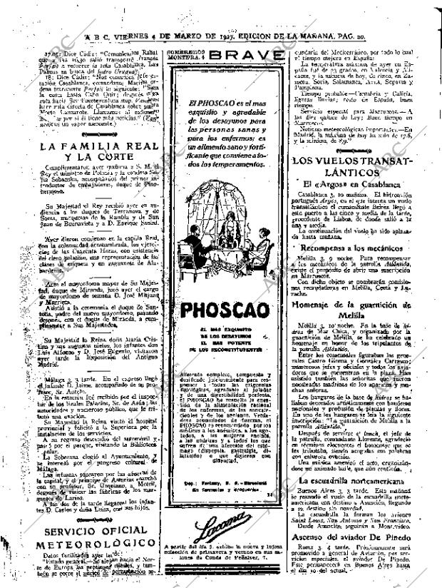 ABC MADRID 04-03-1927 página 20