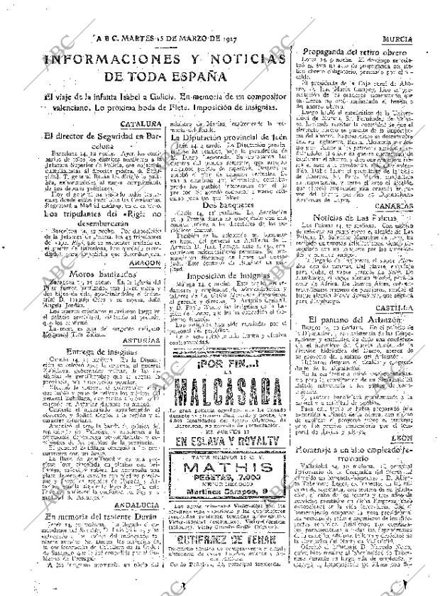 ABC MADRID 15-03-1927 página 25