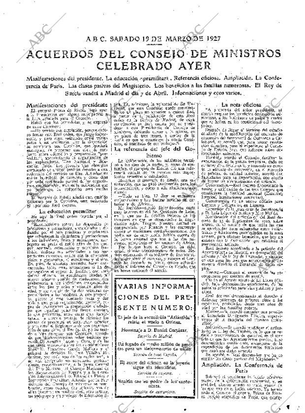 ABC MADRID 19-03-1927 página 15