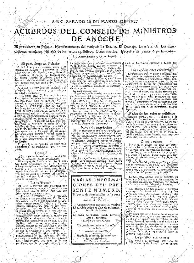 ABC MADRID 26-03-1927 página 15