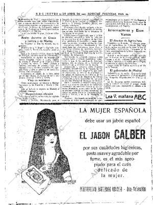 ABC MADRID 14-04-1927 página 20