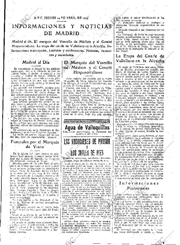 ABC MADRID 14-04-1927 página 21