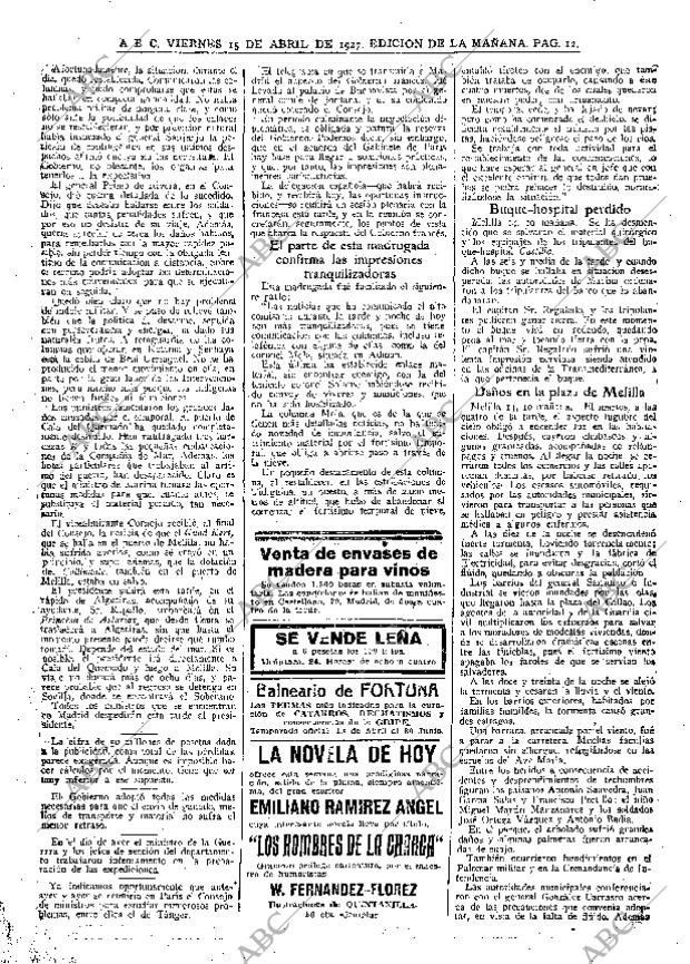 ABC MADRID 15-04-1927 página 12