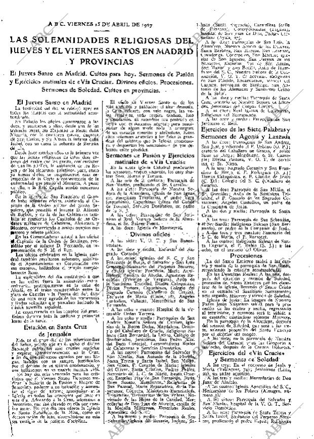 ABC MADRID 15-04-1927 página 19