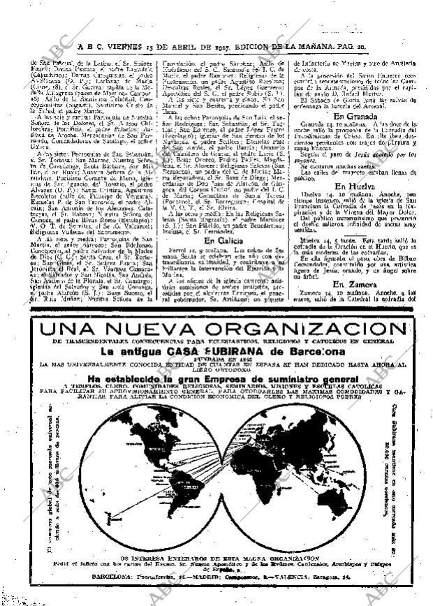 ABC MADRID 15-04-1927 página 20
