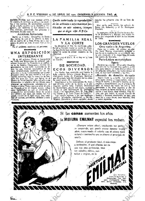 ABC MADRID 15-04-1927 página 28