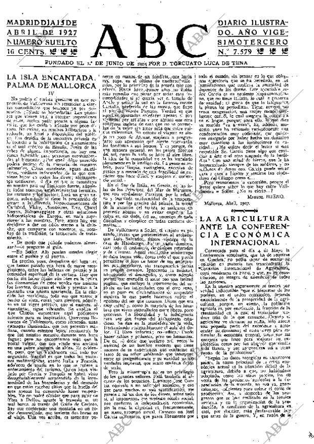 ABC MADRID 15-04-1927 página 3