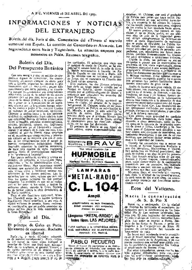 ABC MADRID 15-04-1927 página 31